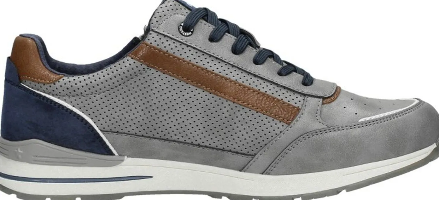 Mustang Sneakers Laag Donkergrijs Fashion