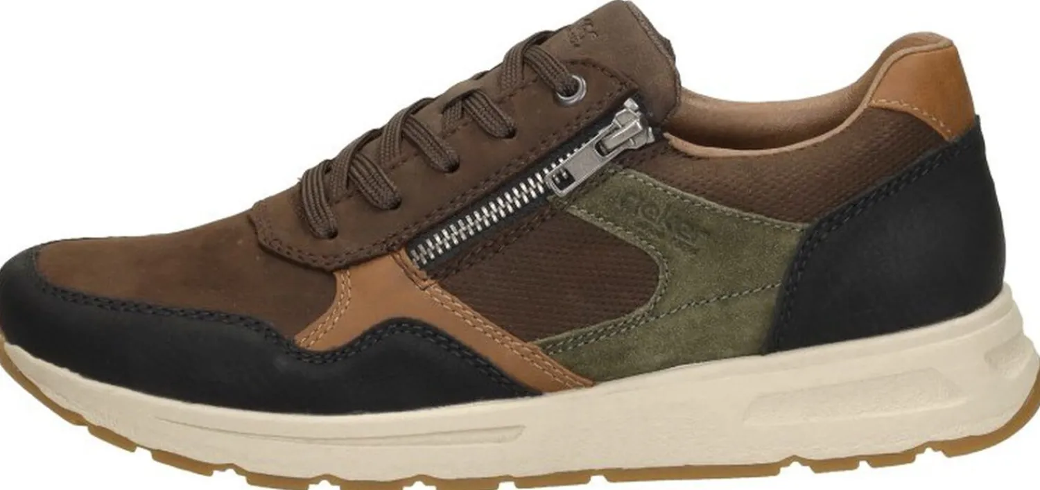 Rieker Sneakers Laag Donkerbruin Outlet