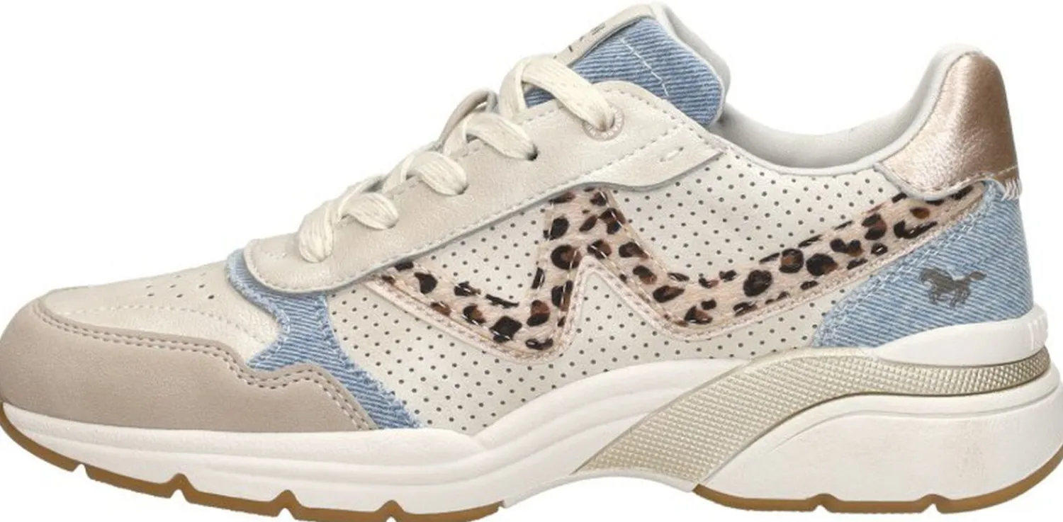 Mustang Sneakers Laag Beige Hot
