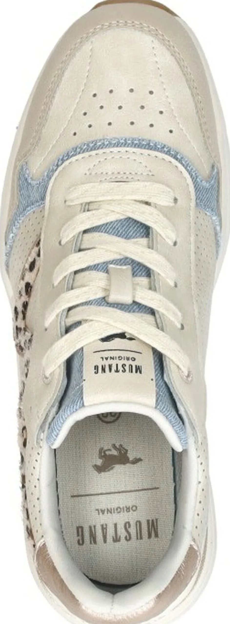 Mustang Sneakers Laag Beige Hot