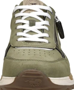 Mustang Sneakers Laag Khaki Fashion