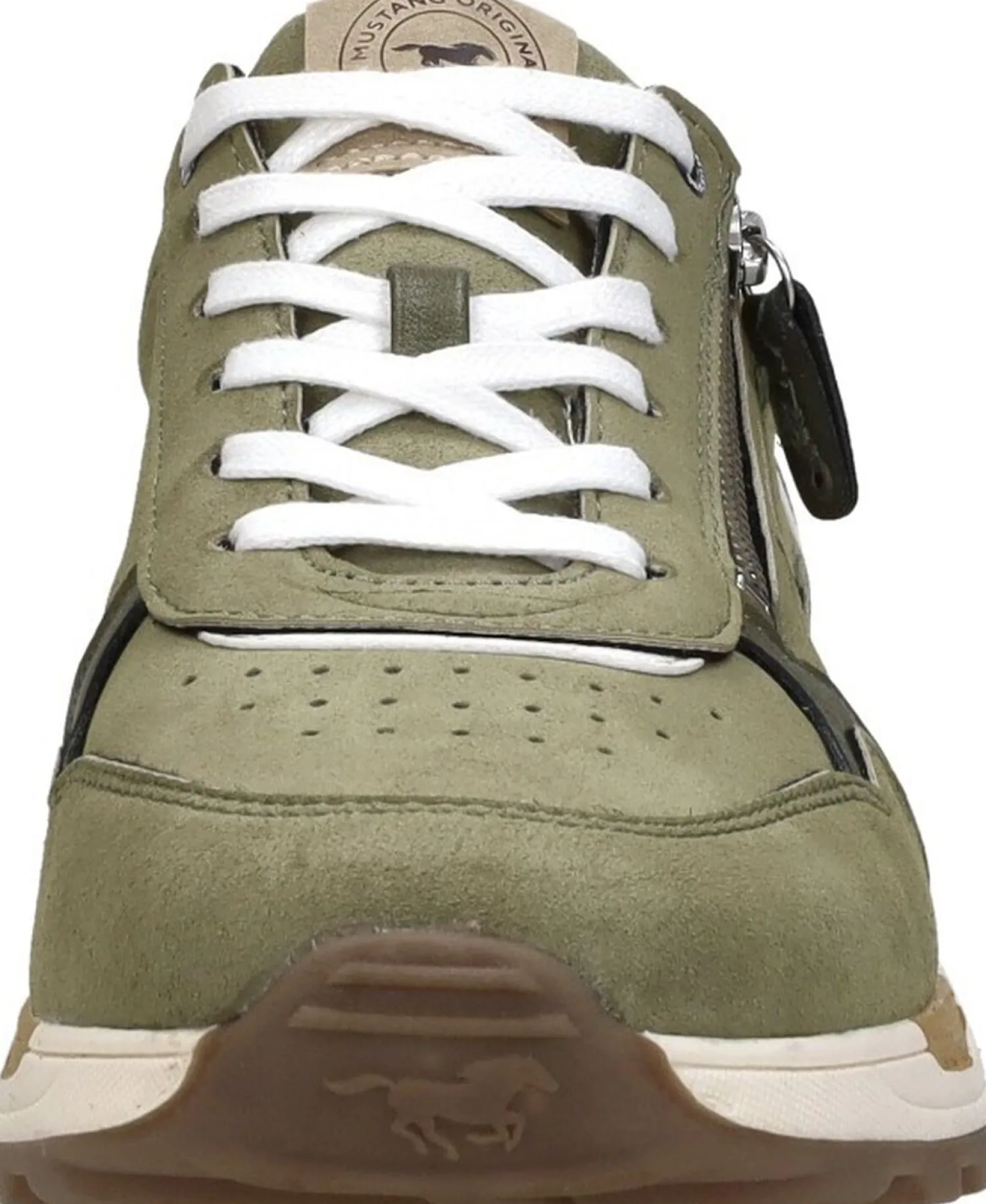 Mustang Sneakers Laag Khaki Fashion