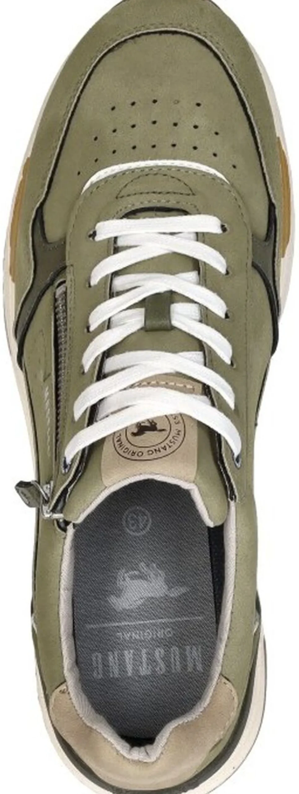 Mustang Sneakers Laag Khaki Fashion