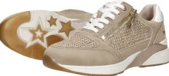 Mustang Sneakers Laag Beige Clearance