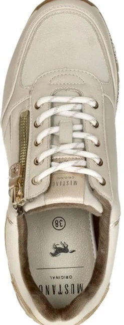 Mustang Sneakers Laag Gebroken wit Fashion