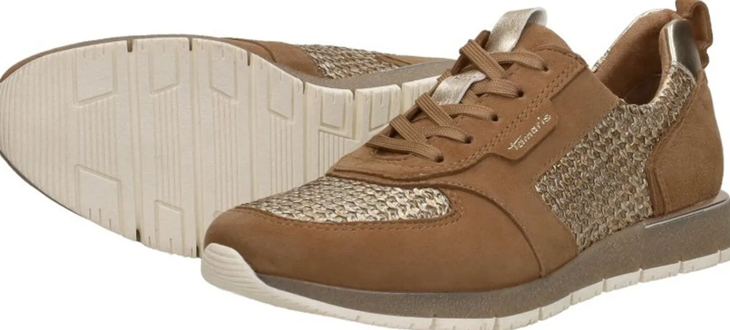 Tamaris Sneakers Laag Cognac Outlet
