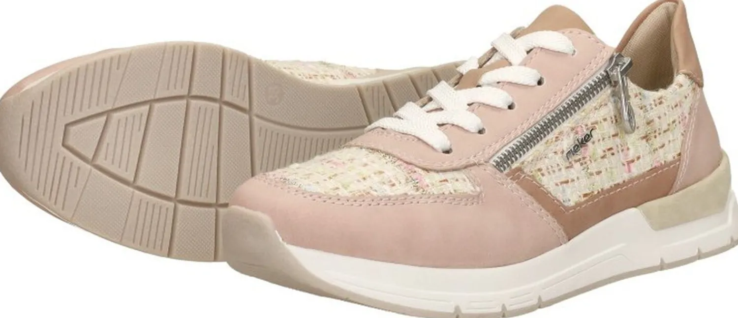 Rieker Sneakers Laag Roze Discount