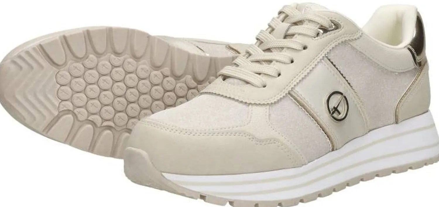Tamaris Sneakers Laag Beige New