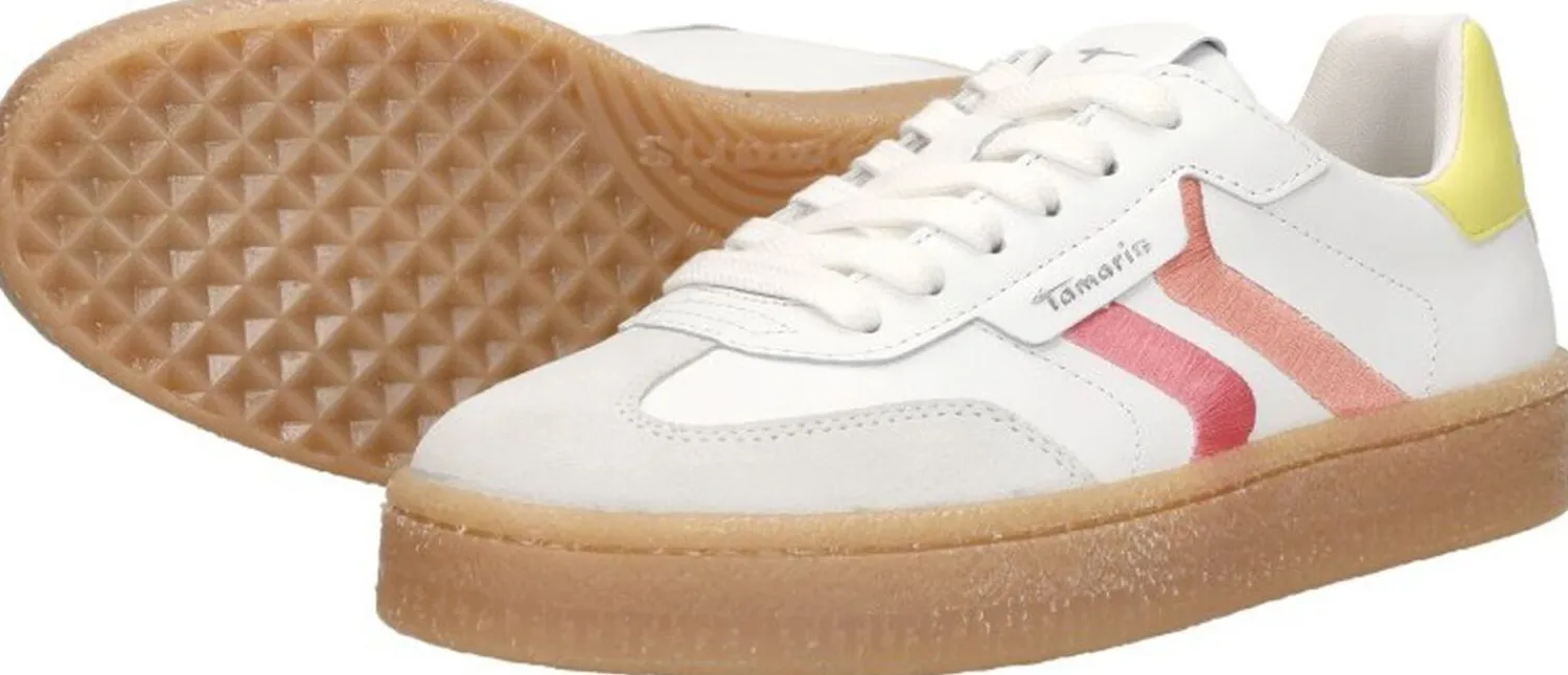 Tamaris Sneakers Laag Wit Clearance