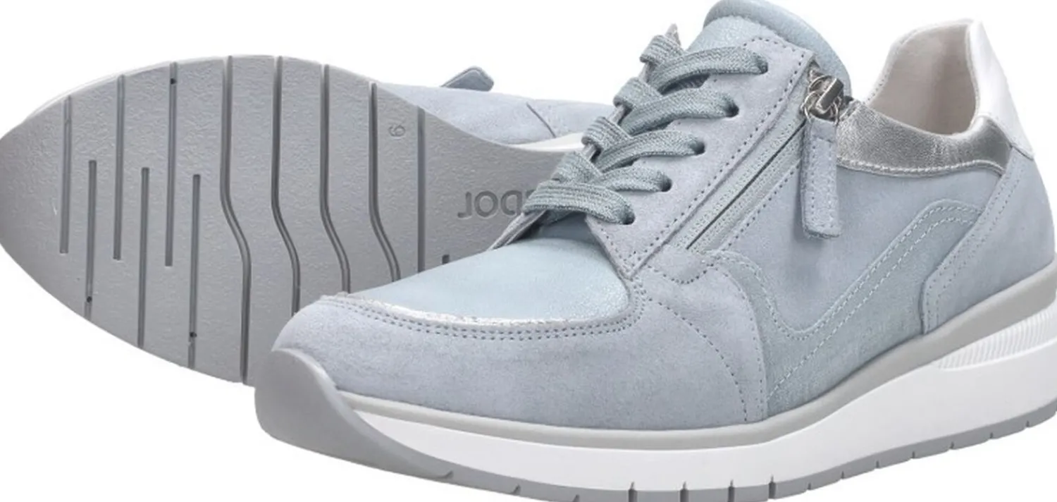 Gabor Sneakers Laag Met Stretch Licht blauw New