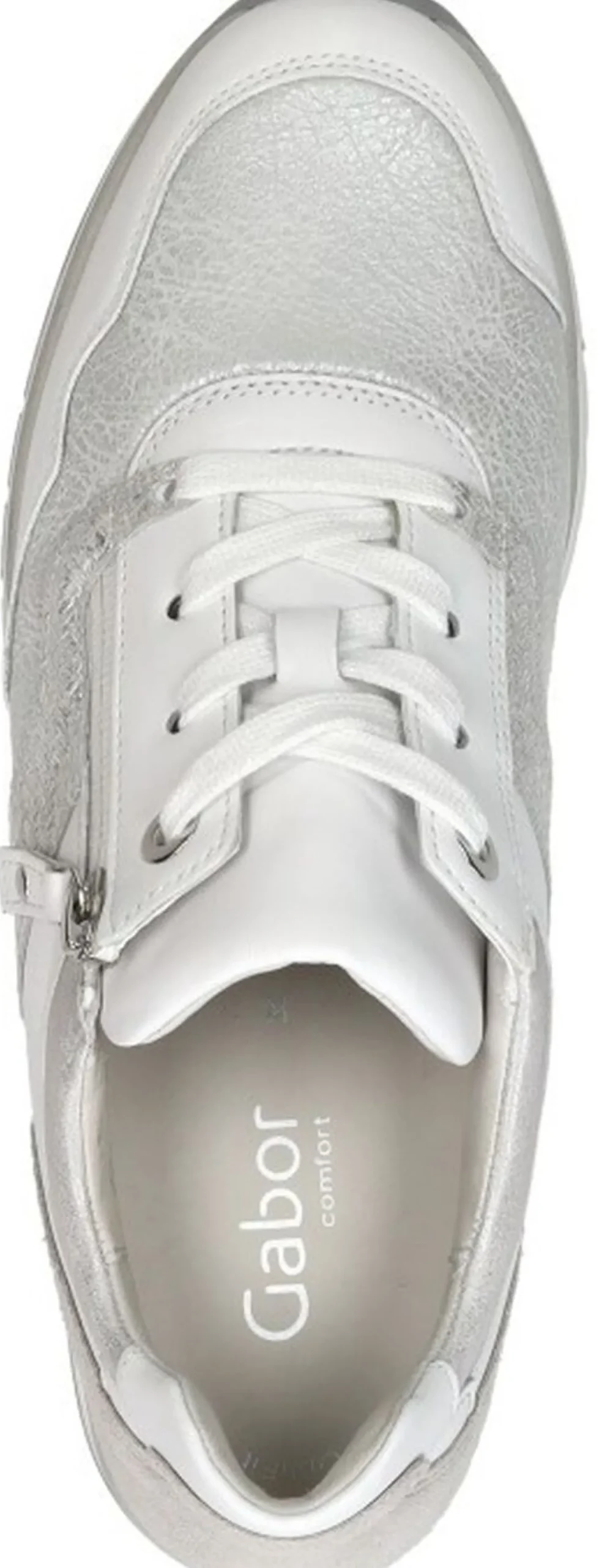 Gabor Sneakers Laag Met Stretch Wit Fashion