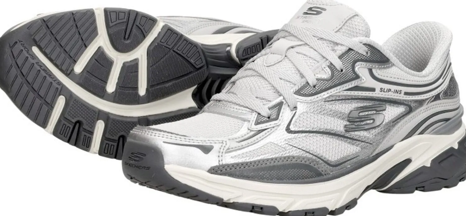 Skechers Stamina Sport Zilverkleur Sale