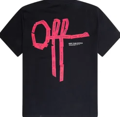 Off The Pitch Tape Off Regular Fit Tee Zwart Discount
