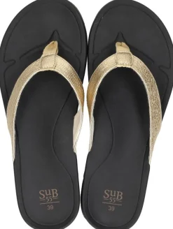 Sub55 Teenslippers Goudkleur Discount