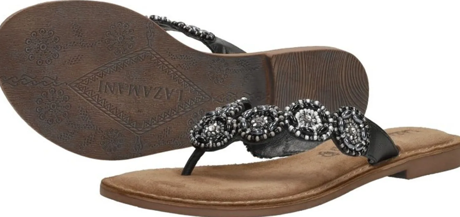 Lazamani Teenslippers Zwart Sale
