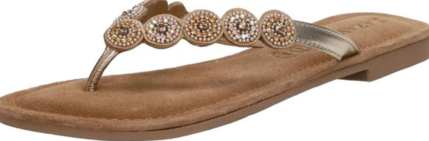 Lazamani Teenslippers Goudkleur Outlet