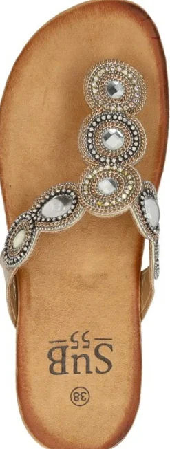 Sub55 Teenslippers Goudkleur Outlet