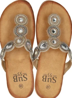Sub55 Teenslippers Goudkleur Outlet