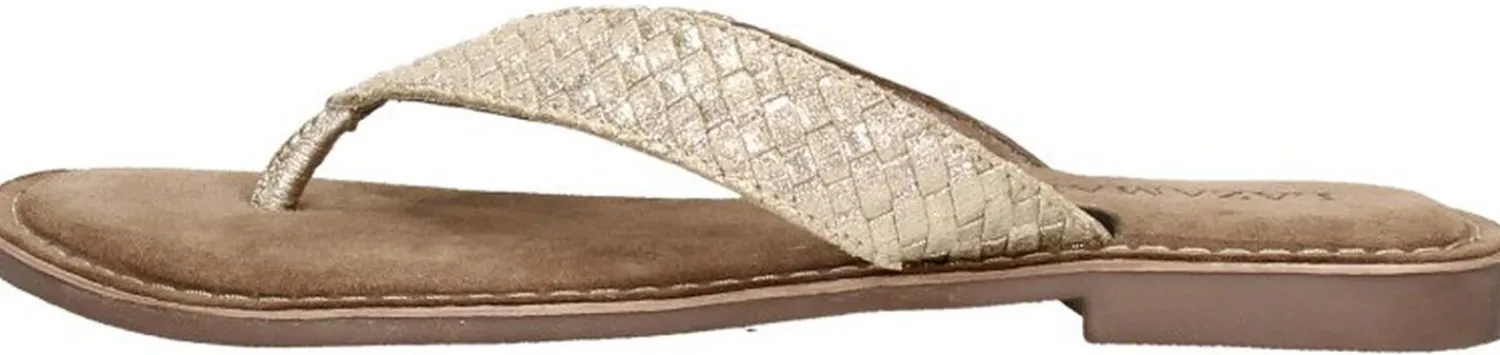 Lazamani Teenslippers Goudkleur Clearance