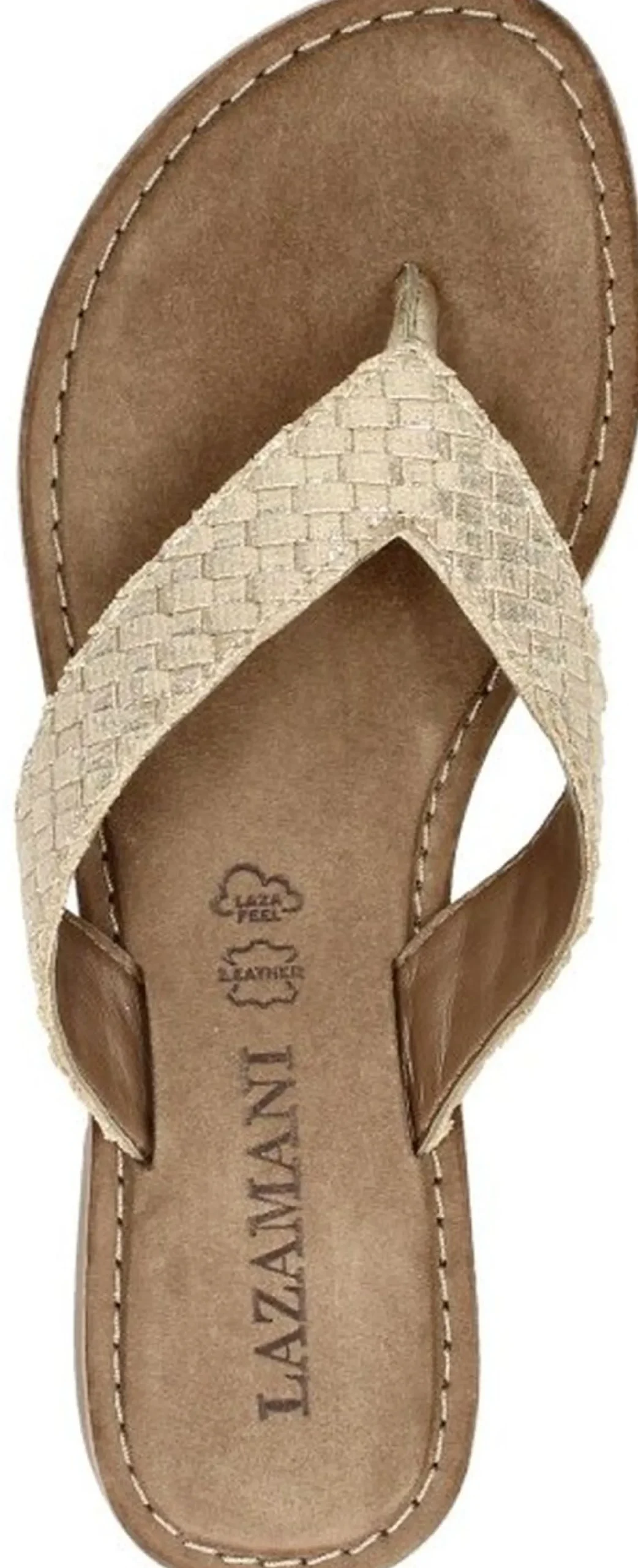 Lazamani Teenslippers Goudkleur Clearance