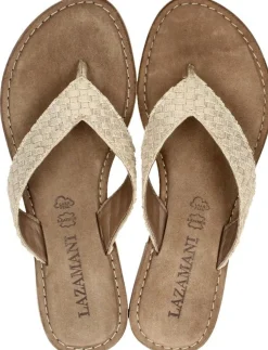 Lazamani Teenslippers Goudkleur Clearance
