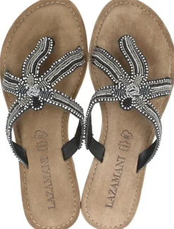 Lazamani Teenslippers Zwart Discount
