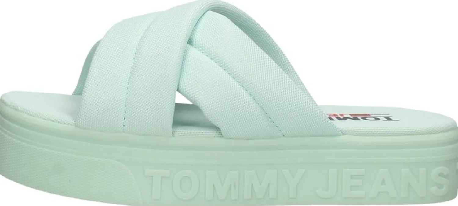 Tommy Hilfiger Tommy Jeans Flatform Sandal Licht blauw New