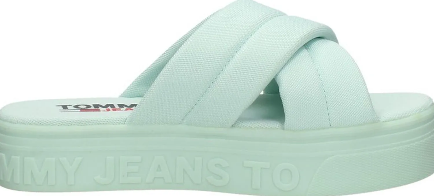 Tommy Hilfiger Tommy Jeans Flatform Sandal Licht blauw New