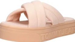 Tommy Hilfiger Tommy Jeans Flatform Sandal Beige Clearance