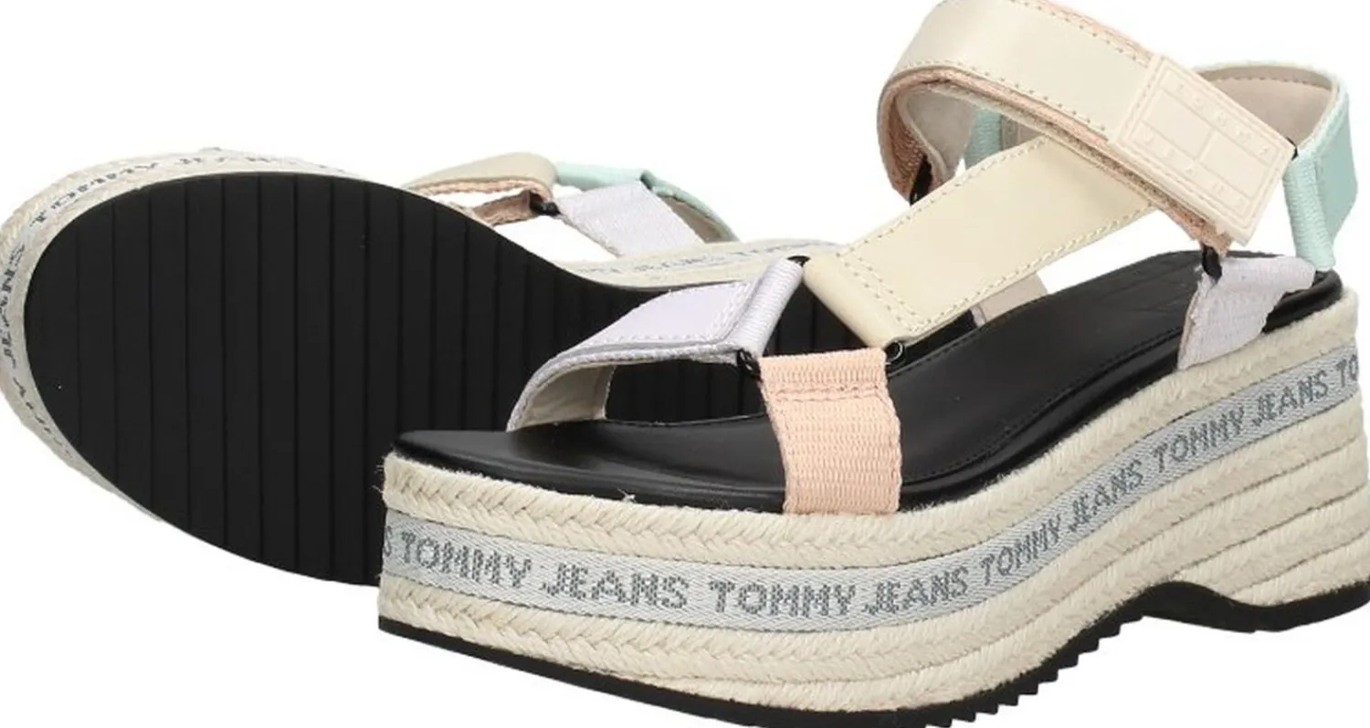 Tommy Hilfiger Tommy Jeans Wedge Sandal Licht blauw Online