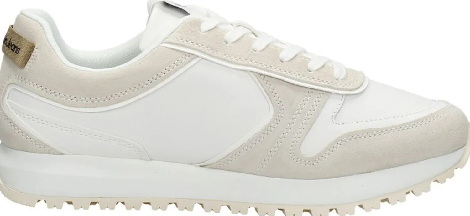Calvin Klein Toothy Runner Irregular Lines Wit Outlet