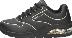 Skechers Uno 2 - Golden Trim Zwart Fashion