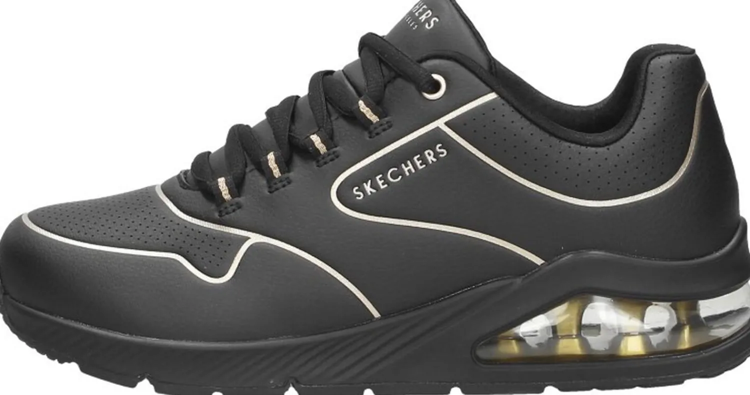 Skechers Uno 2 - Golden Trim Zwart Fashion