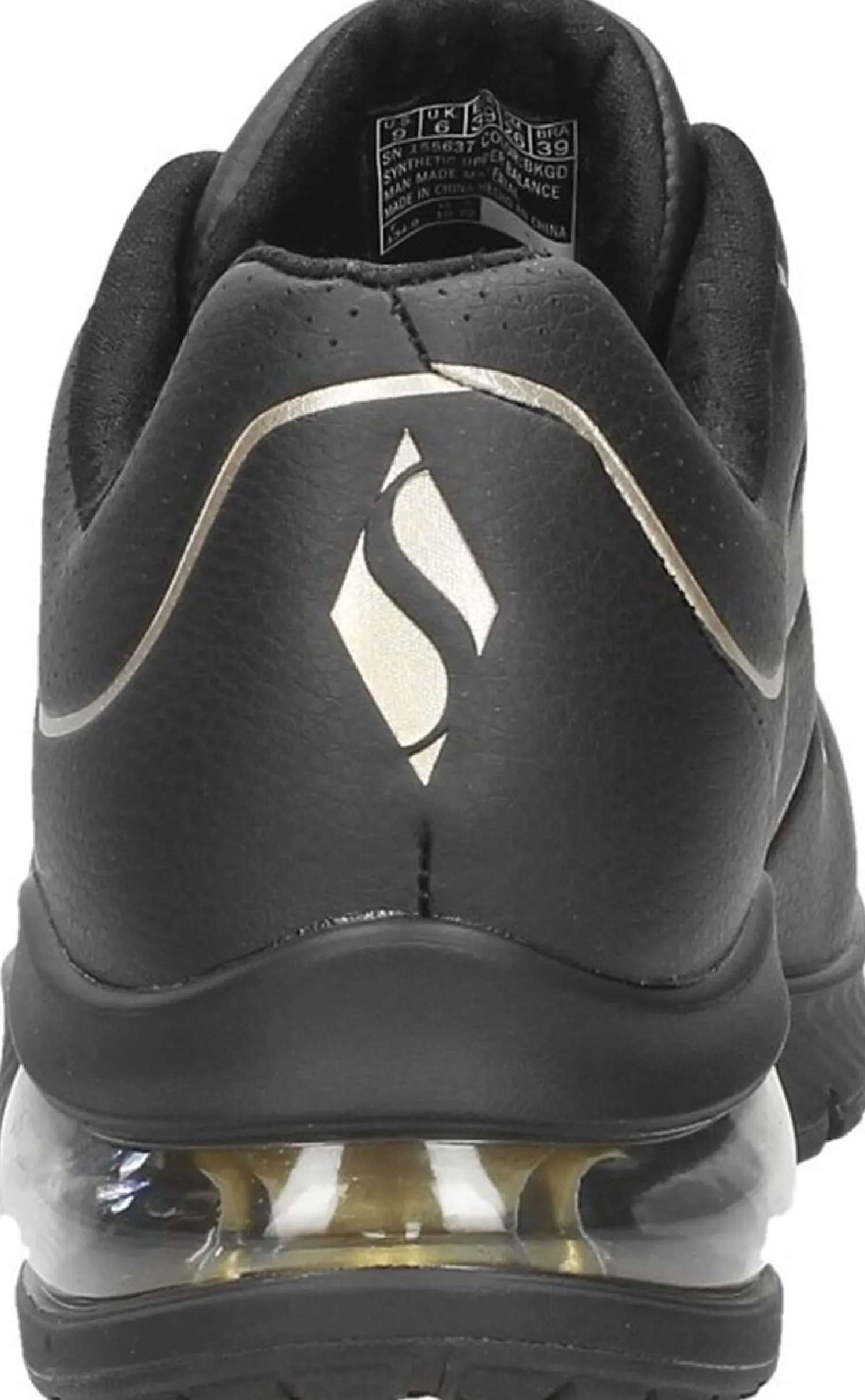 Skechers Uno 2 - Golden Trim Zwart Fashion