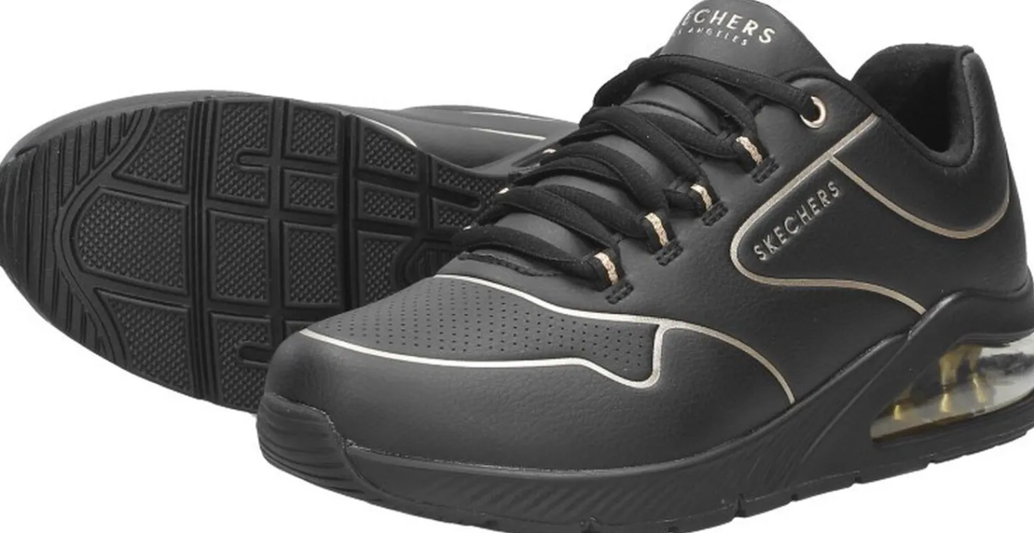 Skechers Uno 2 - Golden Trim Zwart Fashion