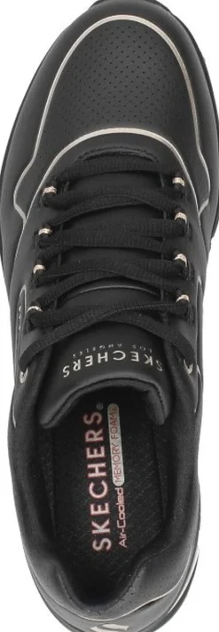 Skechers Uno 2 - Golden Trim Zwart Fashion