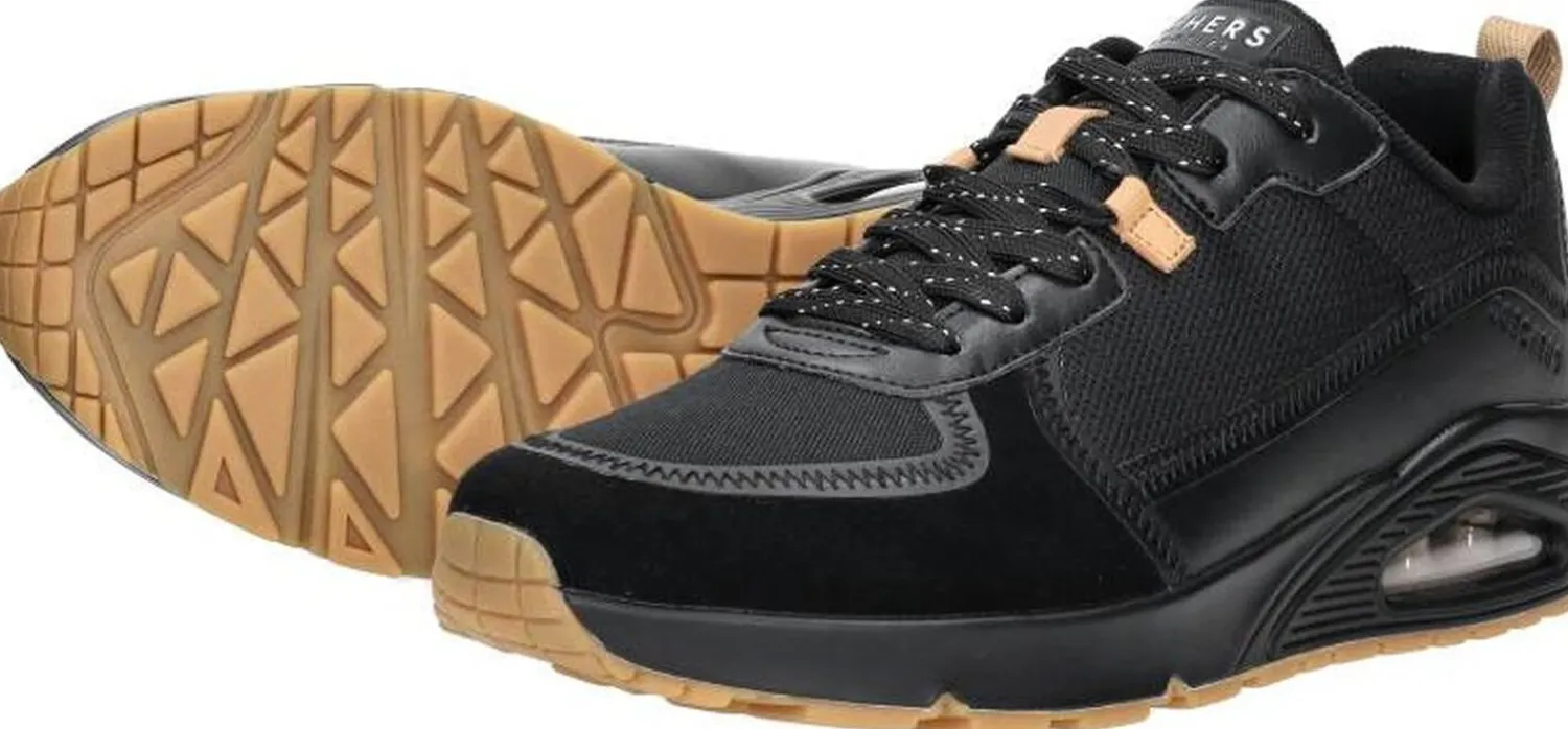 Skechers Uno - Layover Zwart Outlet