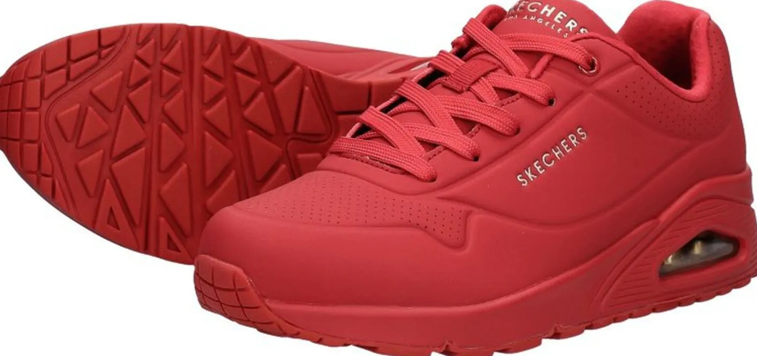 Skechers Uno - Stand On Air Rood Clearance