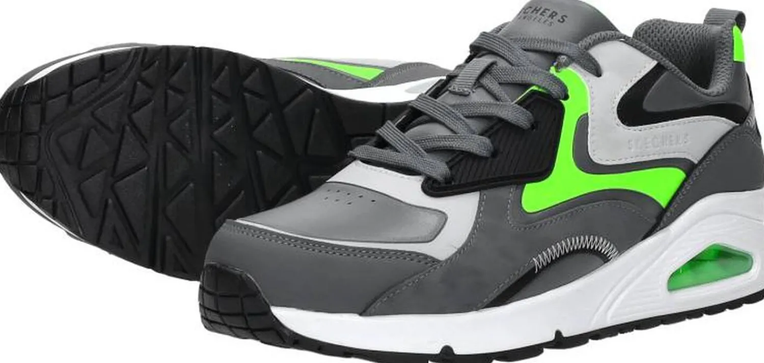 Skechers Uno Gen1 - Color Surge Donkergrijs Clearance