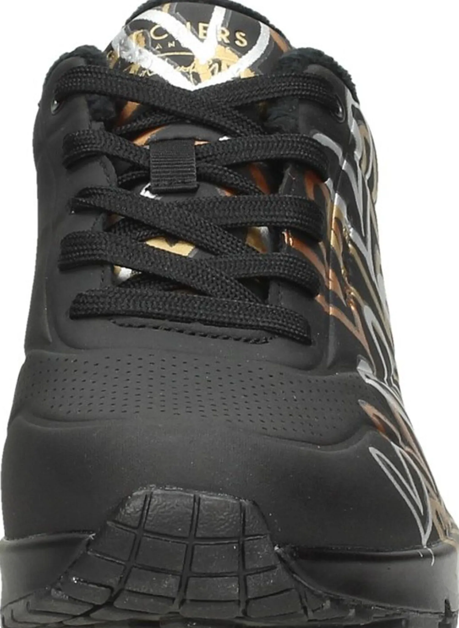 Skechers Uno Metallic Love Zwart Hot
