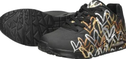 Skechers Uno Metallic Love Zwart Hot