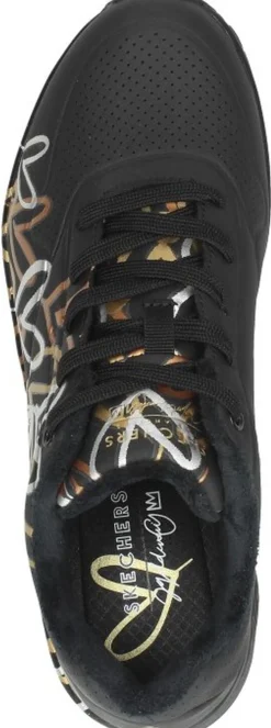 Skechers Uno Metallic Love Zwart Hot