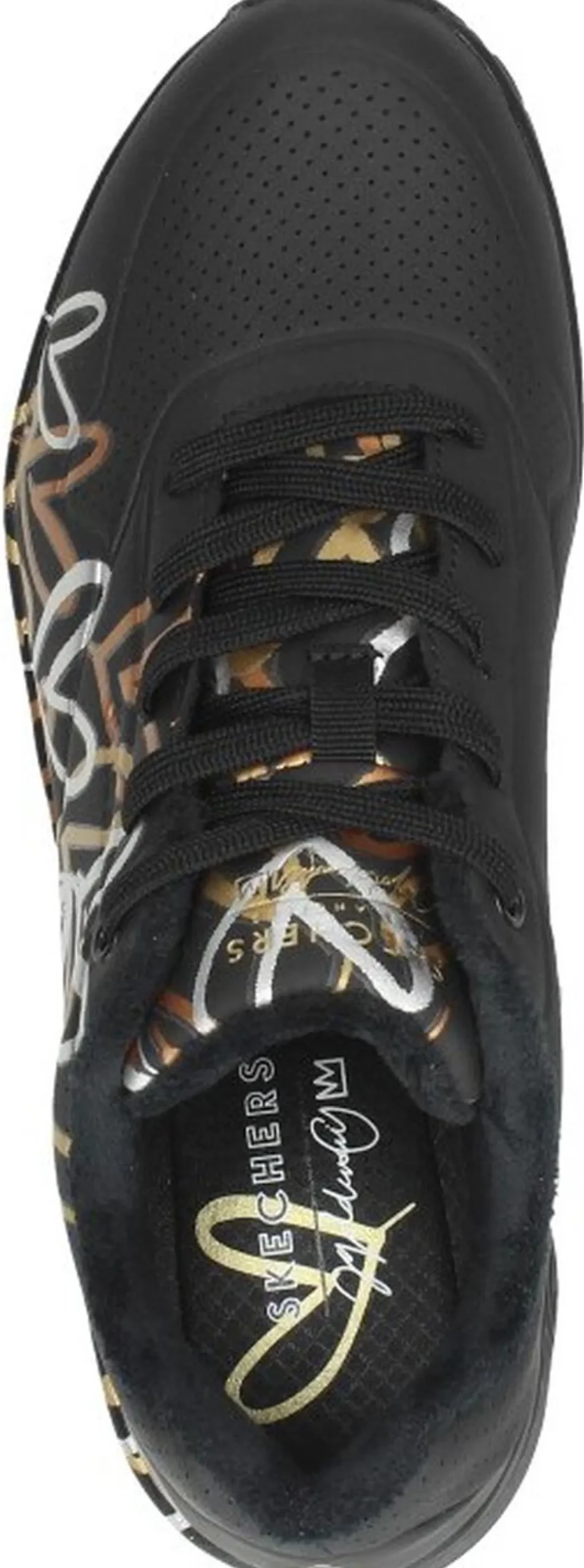 Skechers Uno Metallic Love Zwart Hot