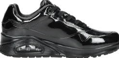 Skechers Uno -Shiny One Zwart lak Clearance