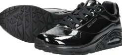 Skechers Uno -Shiny One Zwart lak Clearance
