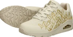 Skechers Uno-Golden Heart Gebroken wit Discount