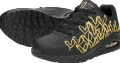 Skechers Uno-Golden Heart Zwart Discount