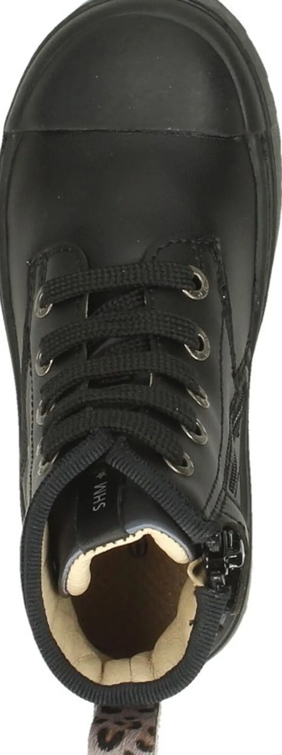 Shoesme Veterschoen hoog Zwart Hot
