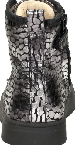 Shoesme Veterschoen hoog Zilverkleur Sale