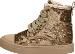 Shoesme Veterschoen hoog Goudkleur Sale